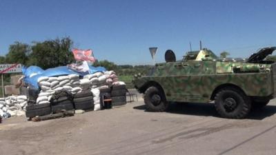 Fighting has broken out around Donetsk