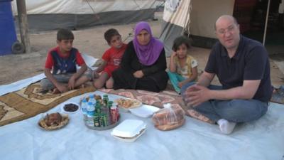 Murad Shishani breaks fast with Hadija and her family