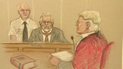 Rolf Harris court sketch