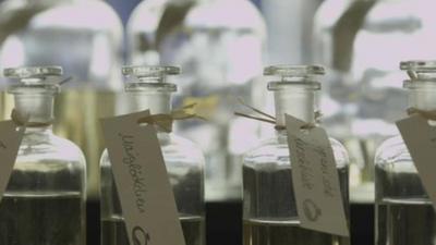 Bottles of scent at MyParfum