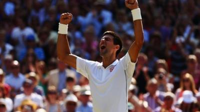 Novak Djokovic heads for another Wimbledon final