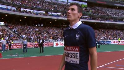 Pierre-Ambroise Bosse runs 800m in full French kit