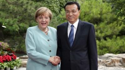 German Chancellor Angela Merkel and Chinese Premier Li Keqiang