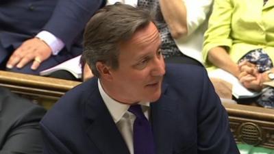 David Cameron at PMQs