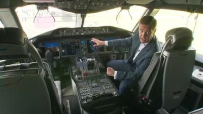 Inside a Boeing 787 Dreamliner