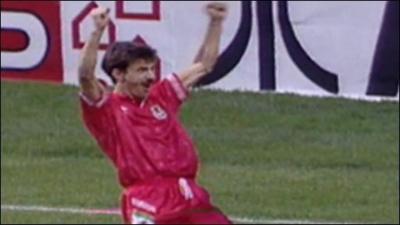 Ian Rush celebrates