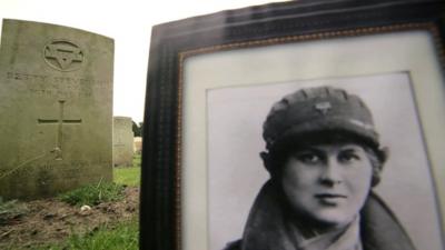 Grave yard and photograph