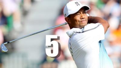 Top five shots - Tiger Woods