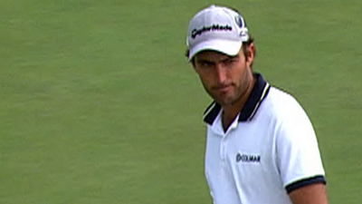 Edoardo Molinari on the 14th hole at Hoylake