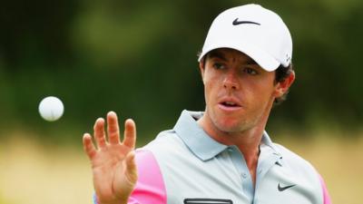 Rory McIlroy at The Open