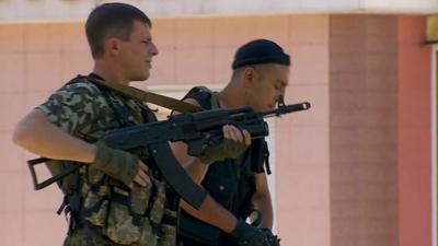 Rebels in Donetsk