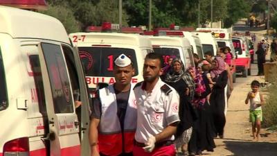 Gaza ambulances