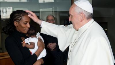 Meriam Ibrahim and Pope Francis