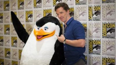 Skipper the Penguin and Benedict Cumberbatch