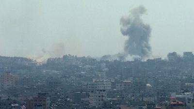 Smoke seen in Gaza - 1 August 2014