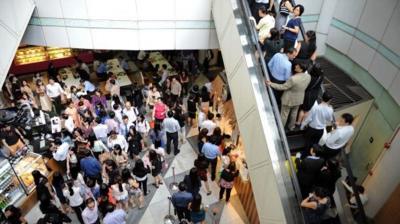 Singapore office workers