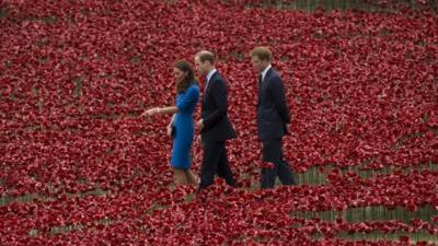 The Duke and Duchess of Cambridge and Prince Harr