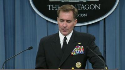 Rear Admiral John Kirby, the Pentagon press secretary