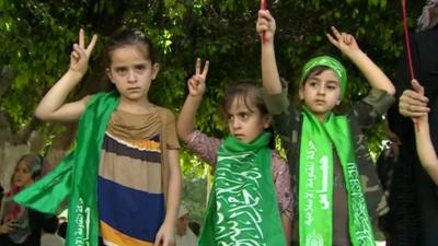 Three Gazan girls