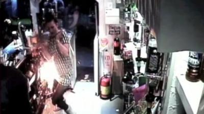 An e-cigarette on charge in a pub in Yorkshire blew up