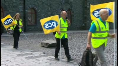 Staff walk out at the Llanberis Slate Museum