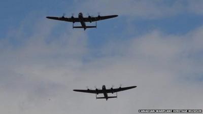 Two Lancasters