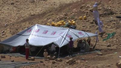 Refugees on Mount Sinjar