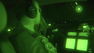 Pilot takes off from Cyprus in RAF aircraft