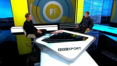 Football Focus host Dan Walker and former Man United player Phil Neville