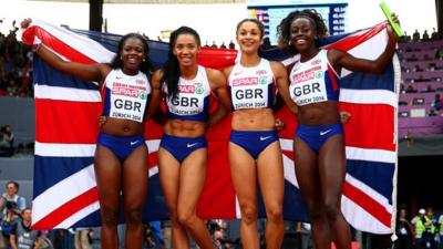 Asha Philip, Ashleigh Nelson, Jodie Williams and Desiree Henry