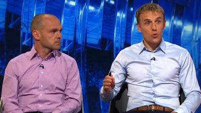 Match of the Day pundits Danny Murphy and Phil Neville