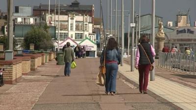 Lowestoft sea front