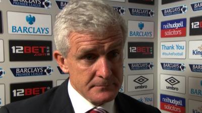 Stoke manager Mark Hughes