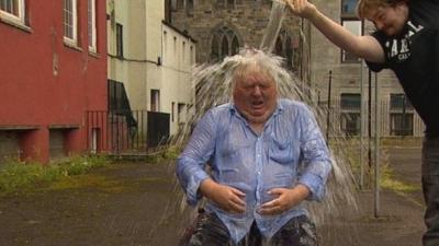 Brian Taylor does ice bucket challenge