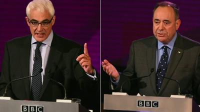 Alistair Darling and Alex Salmond