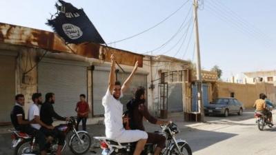 Islamic state supporters in Raqqa Syria 24 August 2014