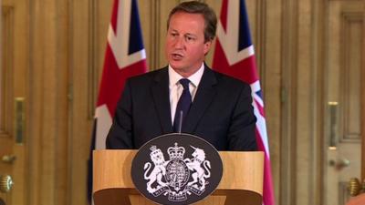 British PM David Cameron