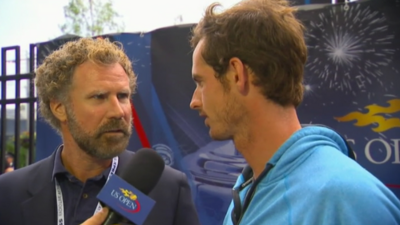 Will Ferrell and Andy Murray