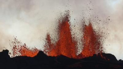 Lava eruption