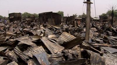 Aftermath of Boko Haram attack