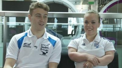 Ollie Hynd and Ellie Simmonds