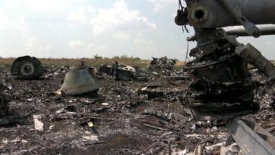 Crash site of MH17