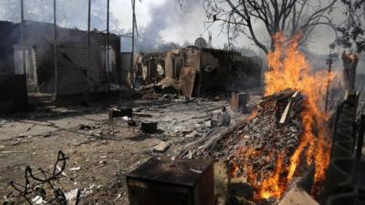 Shelling in Donetsk, 7 Sept