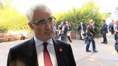 Alistair Darling in Edinburgh