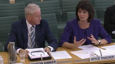 Rotherham Council chief executive Martin Kimber and director of children's services Joyce Thacker