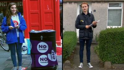 Young voters on both sides of the referendum debate