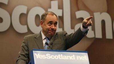 Scottish First Minister Alex Salmond