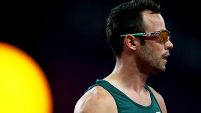 South African paralympian Oscar Pistorius