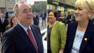 Alex Salmond and Johann Lamont