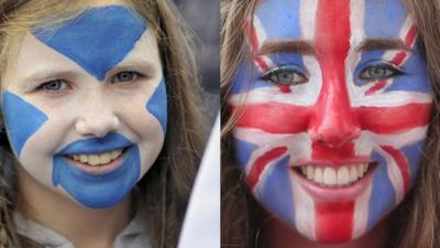 Scottish and British face paint